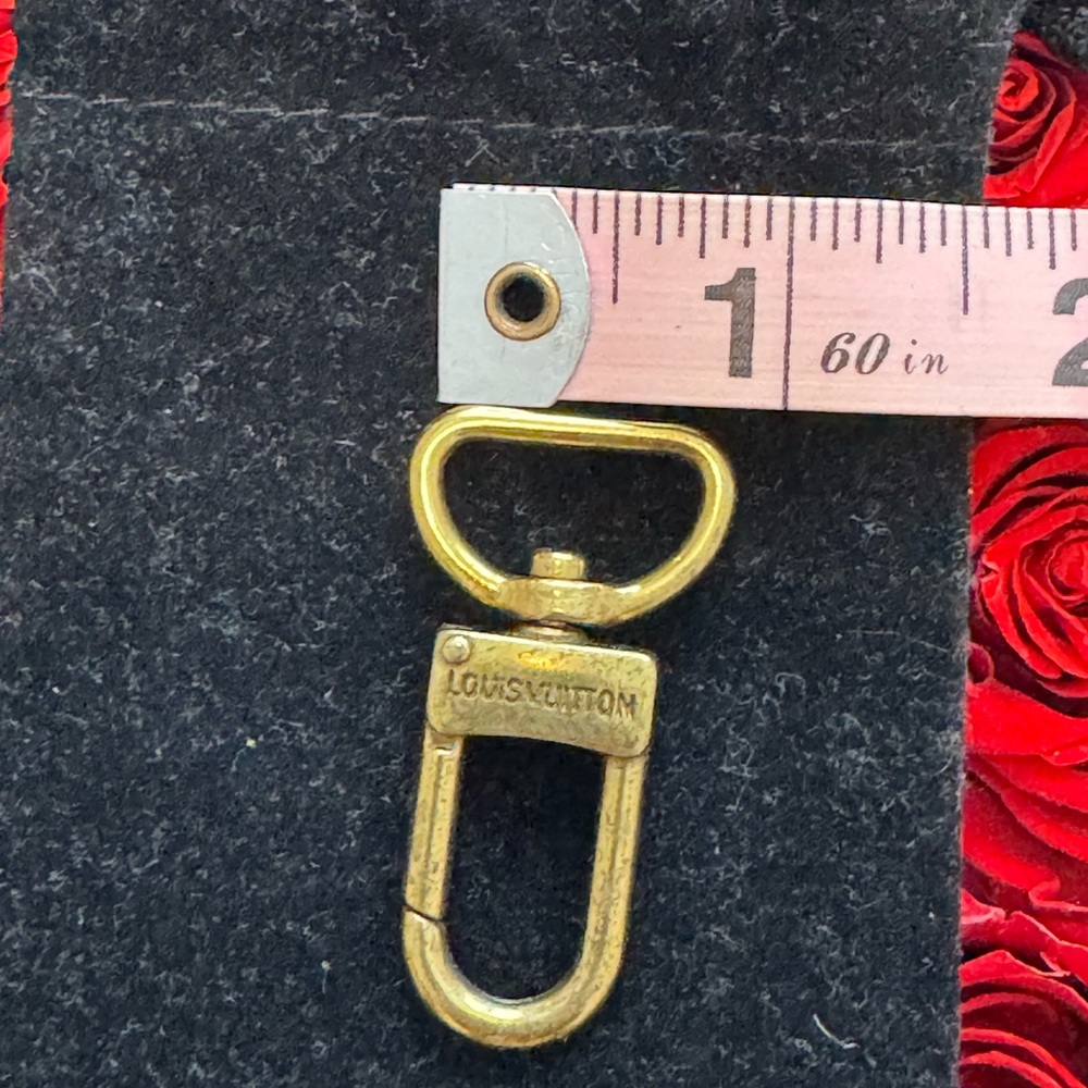 💥SALE Louis Vuitton Upcycled Strap Holders | Set of 2 | Gold Tone Hardware - Picture 4 of 4